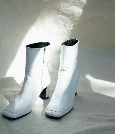 [EFSH2003]Crocker Ankle Boots WH/크로커 앵클부츠 화이트[주문제작]